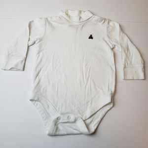 Gap Boys Turtleneck Onesie Size 3-6 Months White